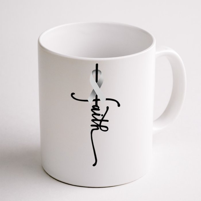 Lung Cancer Faith Lung Cancer Awareness November Support Front & Back Coffee Mug