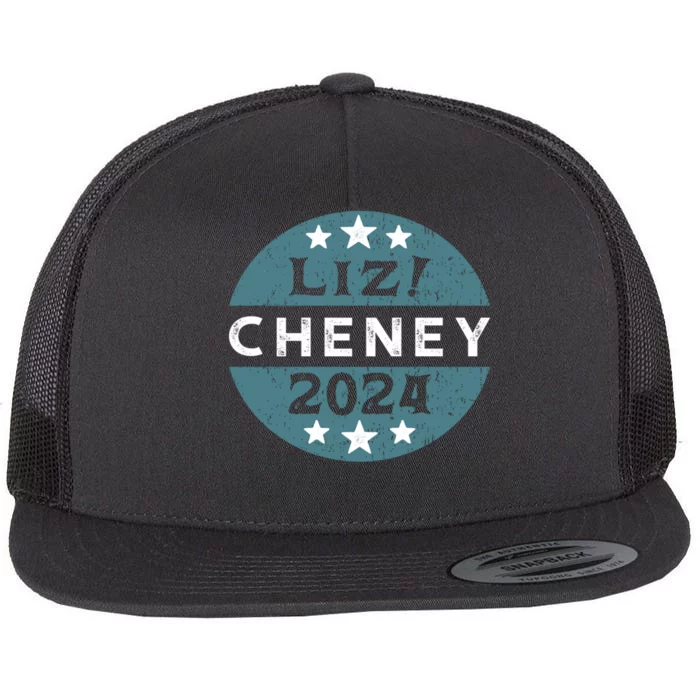 Liz Cheney For President 2024 Gift Flat Bill Trucker Hat