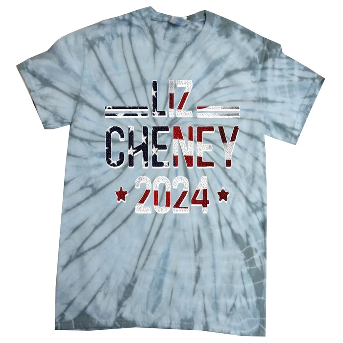 Liz Cheney For President 2024 Usa Election Liz 24 Gift Tie-Dye T-Shirt