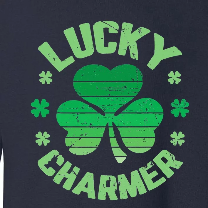 LUCKY CHARMER Funny St. Patrick's Day Toddler Sweatshirt