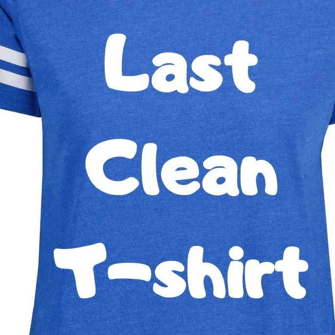 Last Clean FUNNY Laundry Day Enza Ladies Jersey Football T-Shirt