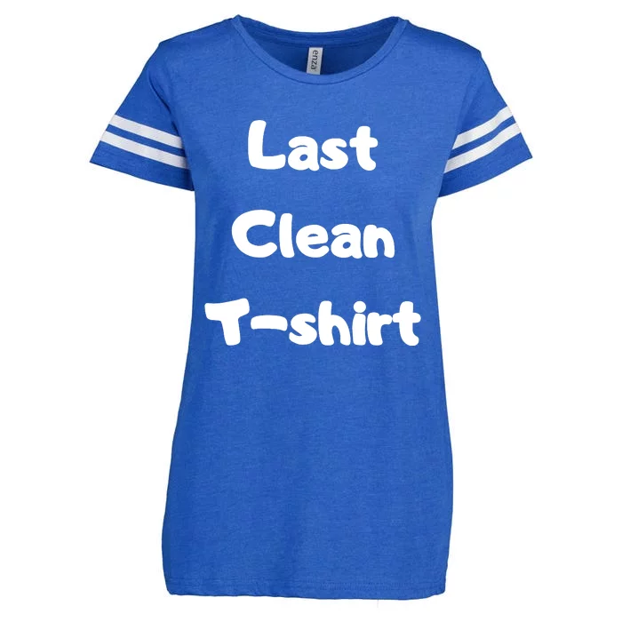 Last Clean FUNNY Laundry Day Enza Ladies Jersey Football T-Shirt