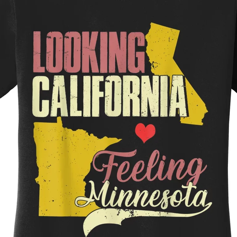 Looking California Feeling Minnesota Funny Gift Women's T-Shirt