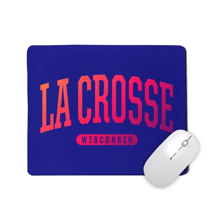 La Crosse Funny Gift Cute Gift College University Style Wi Usa Gift Mousepad