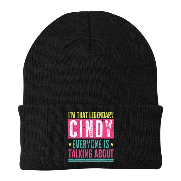 Legendary Cindy First Name Knit Cap Winter Beanie