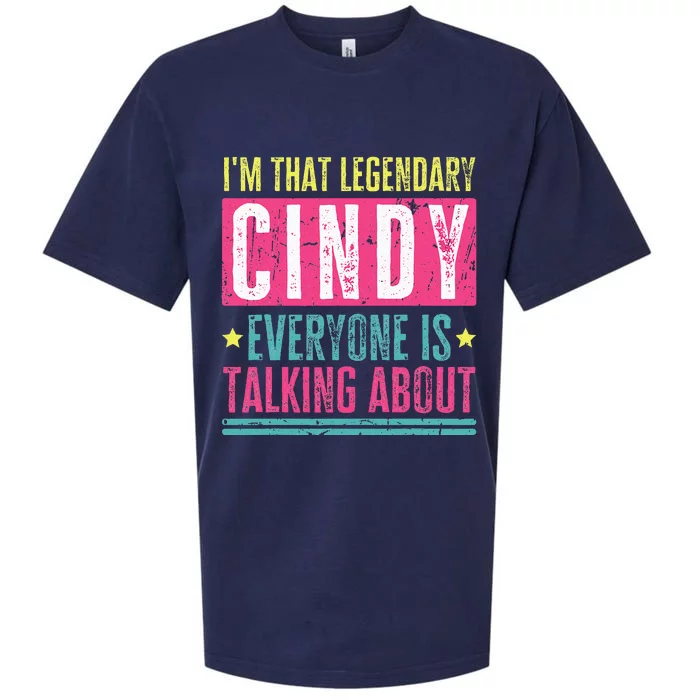 Legendary Cindy First Name Sueded Cloud Jersey T-Shirt