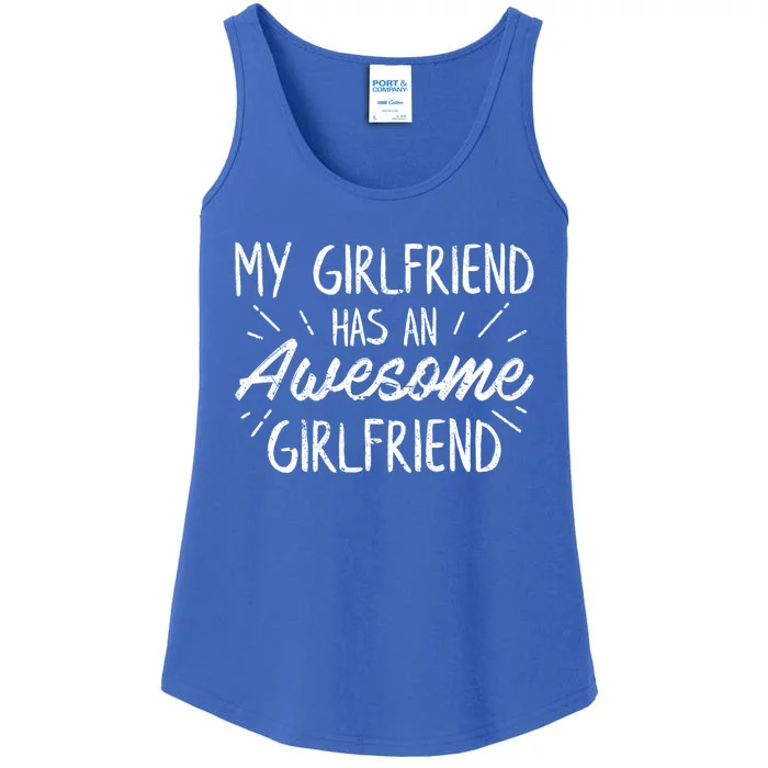 Lesbian Couple Funny Cute Valentines Day Gift Ladies Essential Tank