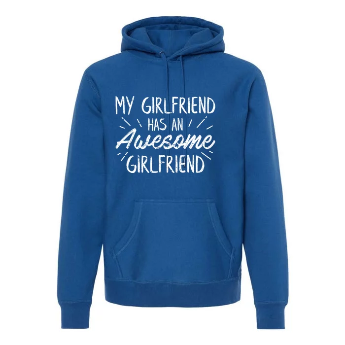 Lesbian Couple Funny Cute Valentines Day Gift Premium Hoodie