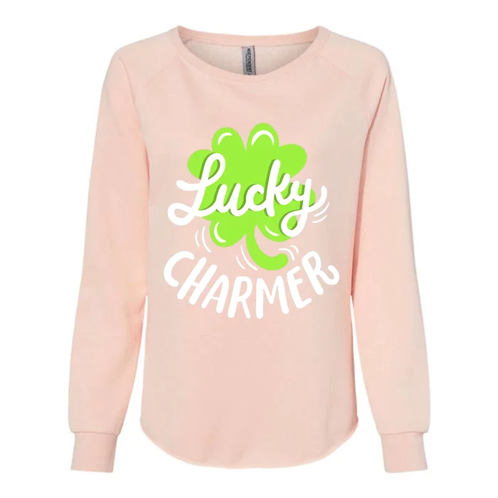 Lucky Charmer Funny St Patrick's Day Boy Girl Womens California Wash Sweatshirt