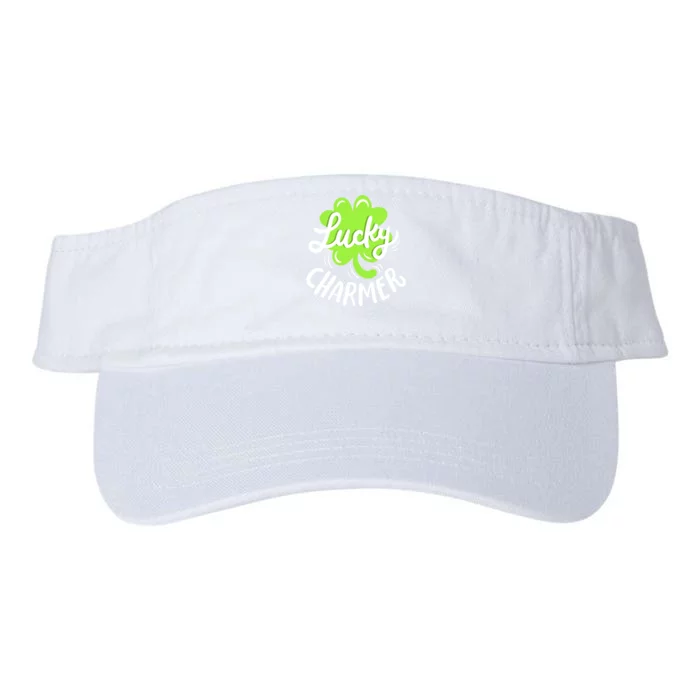 Lucky Charmer Funny St Patrick's Day Boy Girl Valucap Bio-Washed Visor