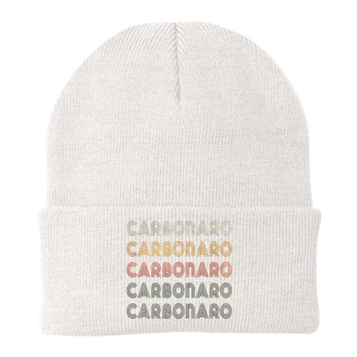 Love Carbonaro Grunge Style Black Carbonaro Knit Cap Winter Beanie