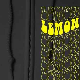 Lemonade Crew Groovy Retro Lemonade Stand Full Zip Hoodie