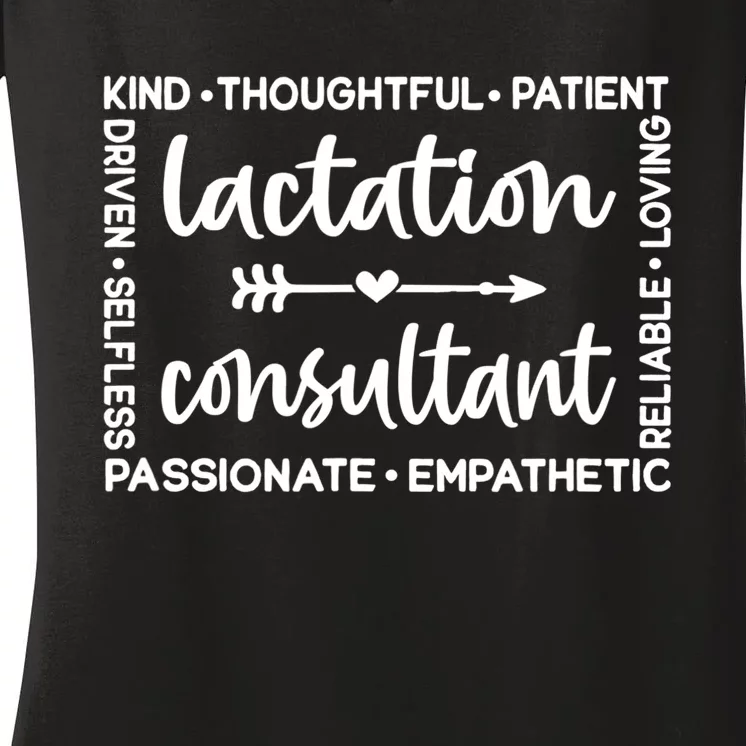 Lactation Consultant Great Gift Breastfeeding Coach Great Gift Birth Worker Funn Women's V-Neck T-Shirt