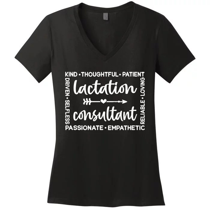 Lactation Consultant Great Gift Breastfeeding Coach Great Gift Birth Worker Funn Women's V-Neck T-Shirt