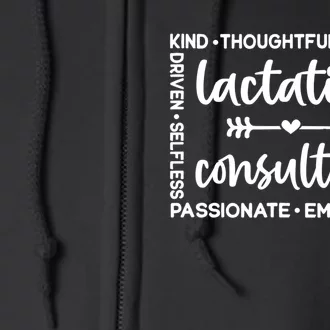 Lactation Consultant Great Gift Breastfeeding Coach Great Gift Birth Worker Funn Full Zip Hoodie