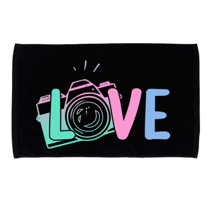 Love Camera Gift Photographer Cool Gift Microfiber Hand Towel