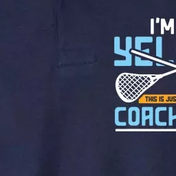 Lacrosse Coach Gift Lax Sticks Funny Coach Voice Softstyle Adult Sport Polo