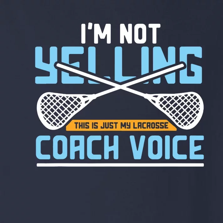 Lacrosse Coach Gift Lax Sticks Funny Coach Voice Toddler Long Sleeve Shirt