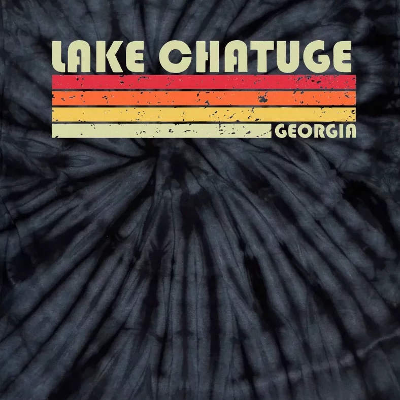 Lake Chatuge Georgia Funny Fishing Camping Tie-Dye T-Shirt