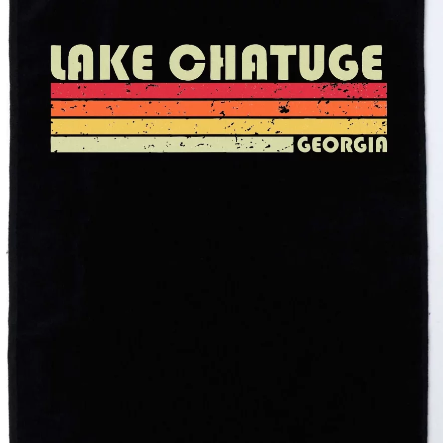 Lake Chatuge Georgia Funny Fishing Camping Platinum Collection Golf Towel