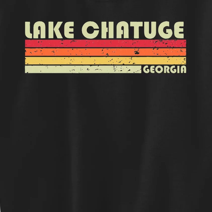 Lake Chatuge Georgia Funny Fishing Camping Kids Sweatshirt