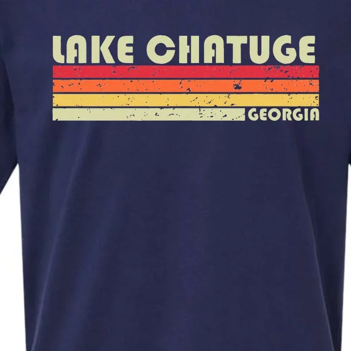 Lake Chatuge Georgia Funny Fishing Camping Sueded Cloud Jersey T-Shirt