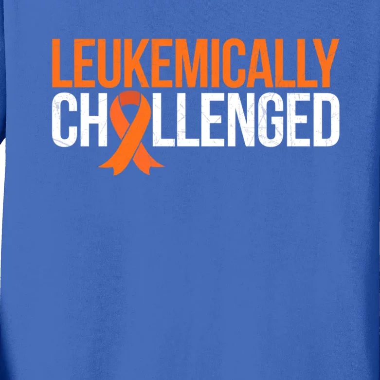 Leukemically Challenged Gift Kids Long Sleeve Shirt