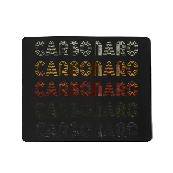 Love Carbonaro Grunge Vintage Style Black Carbonaro Mousepad