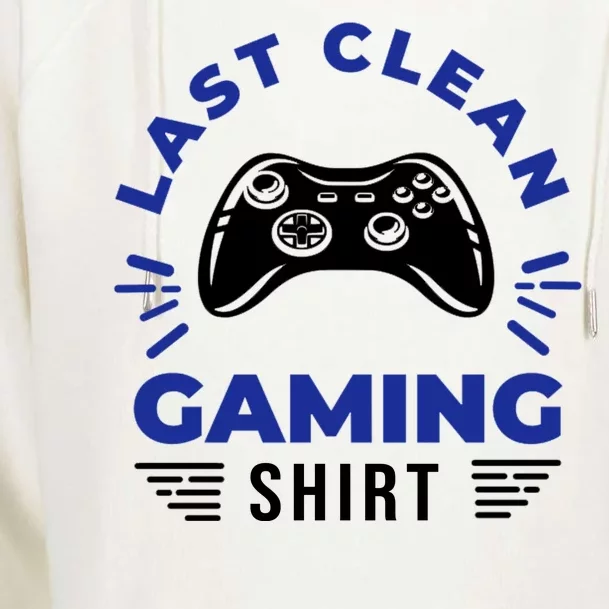 Last Clean Gaming Shirt Womens Funnel Neck Pullover Hood