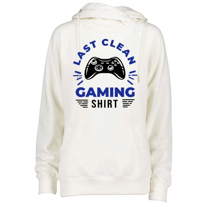 Last Clean Gaming Shirt Womens Funnel Neck Pullover Hood