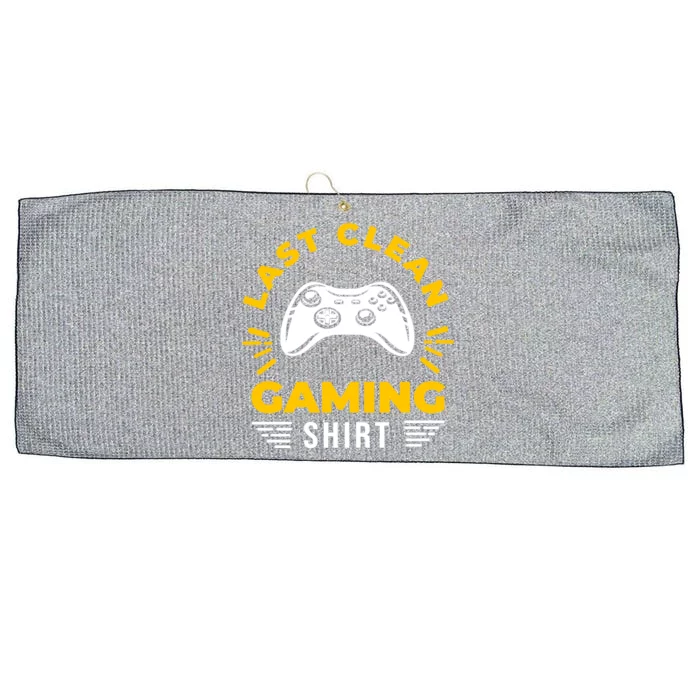 Last Clean Gaming Shirt Large Microfiber Waffle Golf Towel