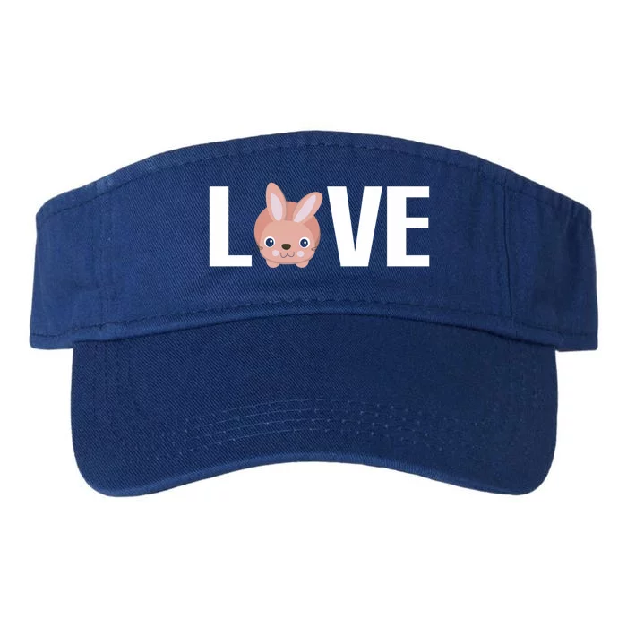 Love Cool Gift Christian Good Friday Easter Bunny Eastertide Funny Gift Valucap Bio-Washed Visor