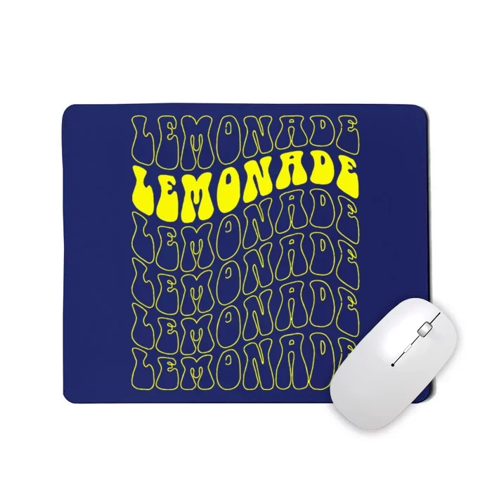 Lemonade Crew Groovy Retro Lemonade Stand Mousepad