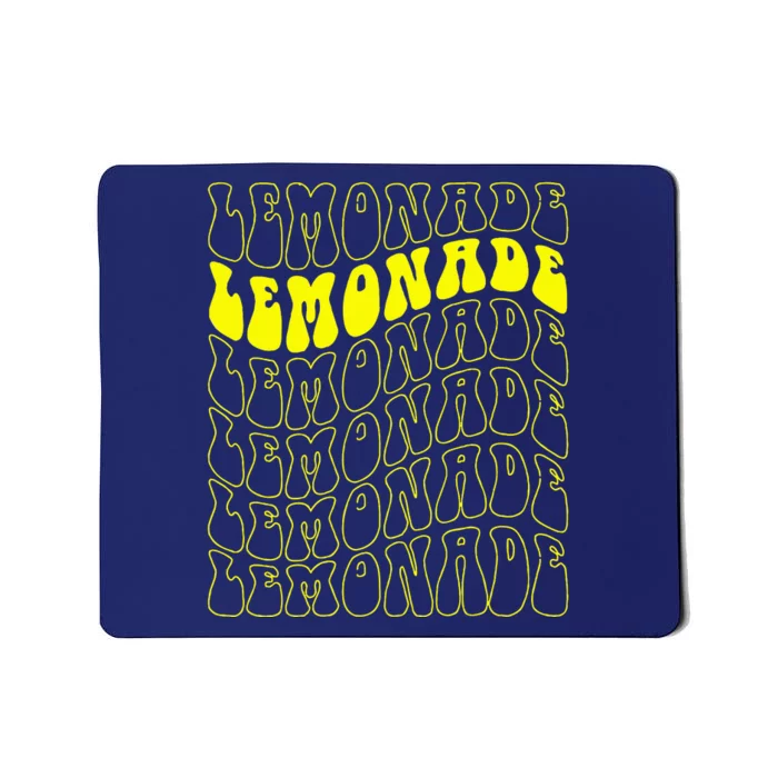 Lemonade Crew Groovy Retro Lemonade Stand Mousepad