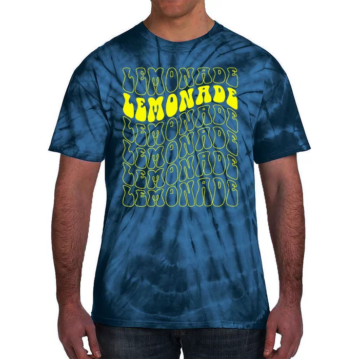 Lemonade Crew Groovy Retro Lemonade Stand Tie-Dye T-Shirt