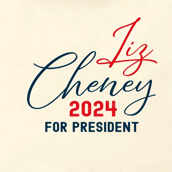 Liz Cheney Gift For President 2024 Usa Election Liz 24 Gift Zip Tote Bag