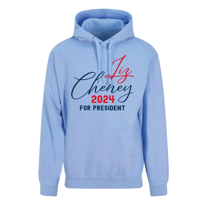 Liz Cheney Gift For President 2024 Usa Election Liz 24 Gift Unisex Surf Hoodie