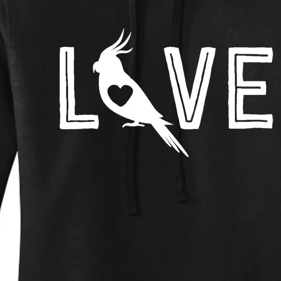 Love Cockatiel Gifts For Wo Parrot Gift For Bird Lovers Women's Pullover Hoodie