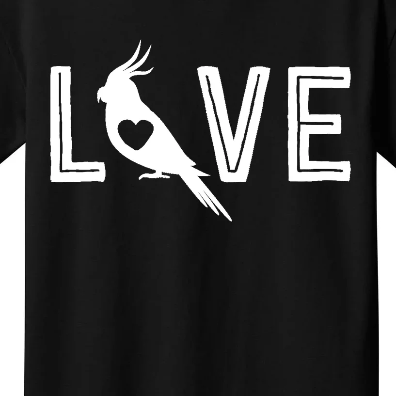 Love Cockatiel Gifts For Wo Parrot Gift For Bird Lovers Kids T-Shirt