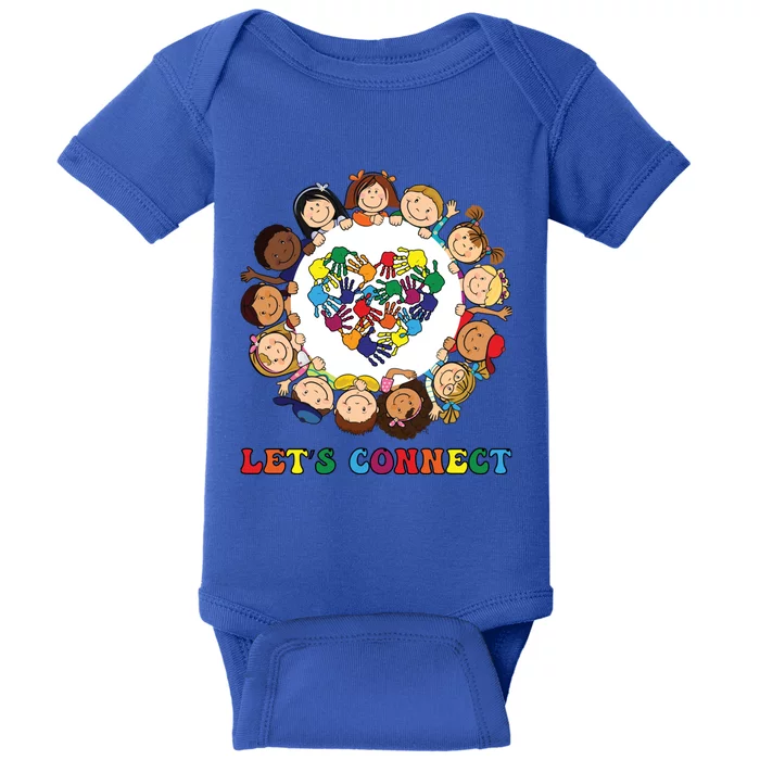 Lets Connect Gift S Tal Health Awareness Gift Baby Bodysuit