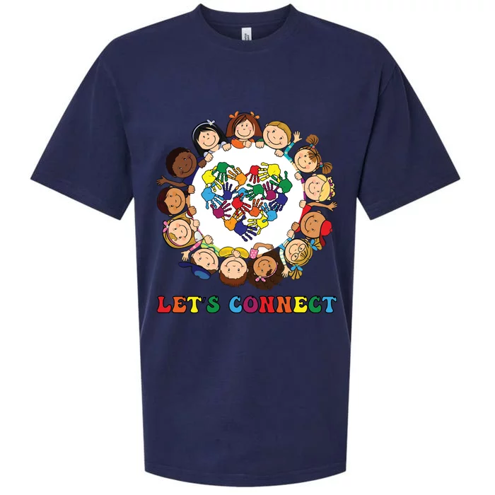 Lets Connect Gift S Tal Health Awareness Gift Sueded Cloud Jersey T-Shirt