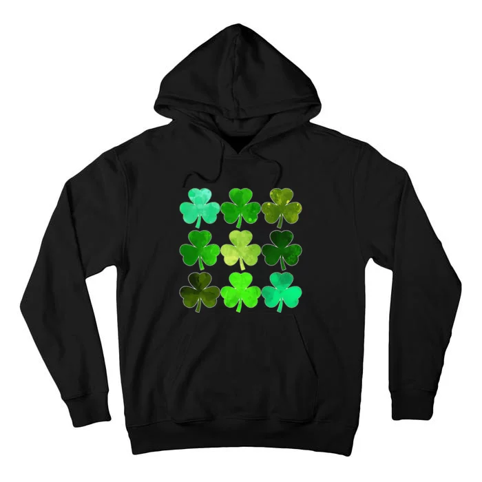 Lucky Clover Green Irish Funny st patricks day Tall Hoodie