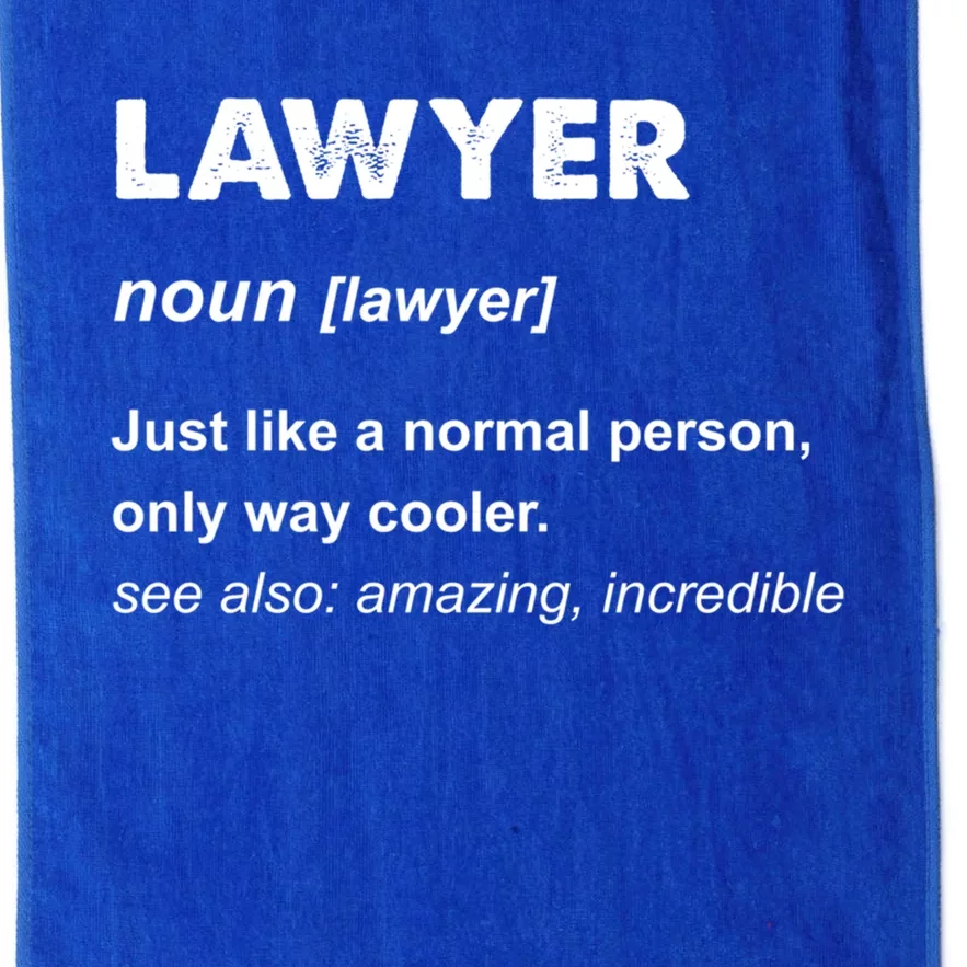 Lawyer Cool Gift And Funny Gift Lawyer Gift Blue Small Platinum Collection Golf Towel