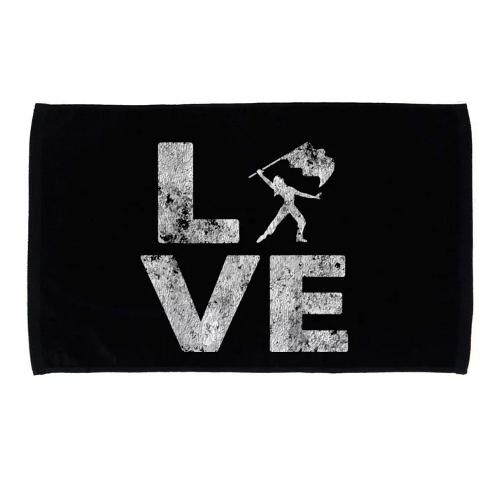 Love Color Guard Winter Guard Distressed Microfiber Hand Towel