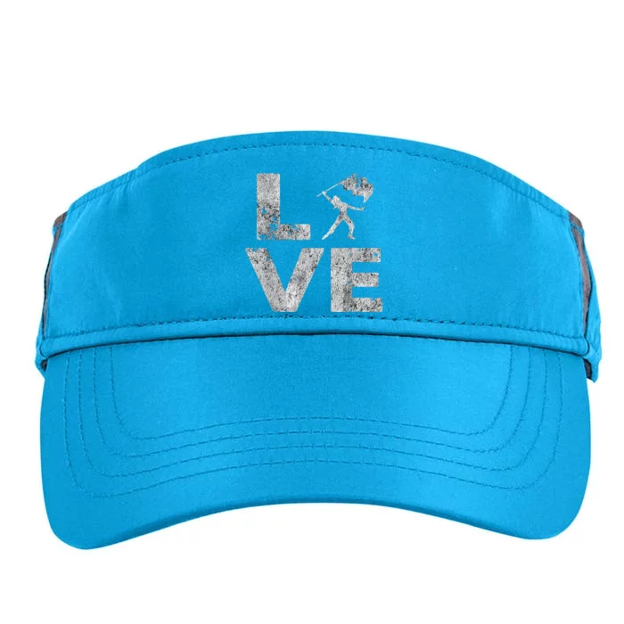 Love Color Guard Winter Guard Distressed Adult Drive Performance Visor