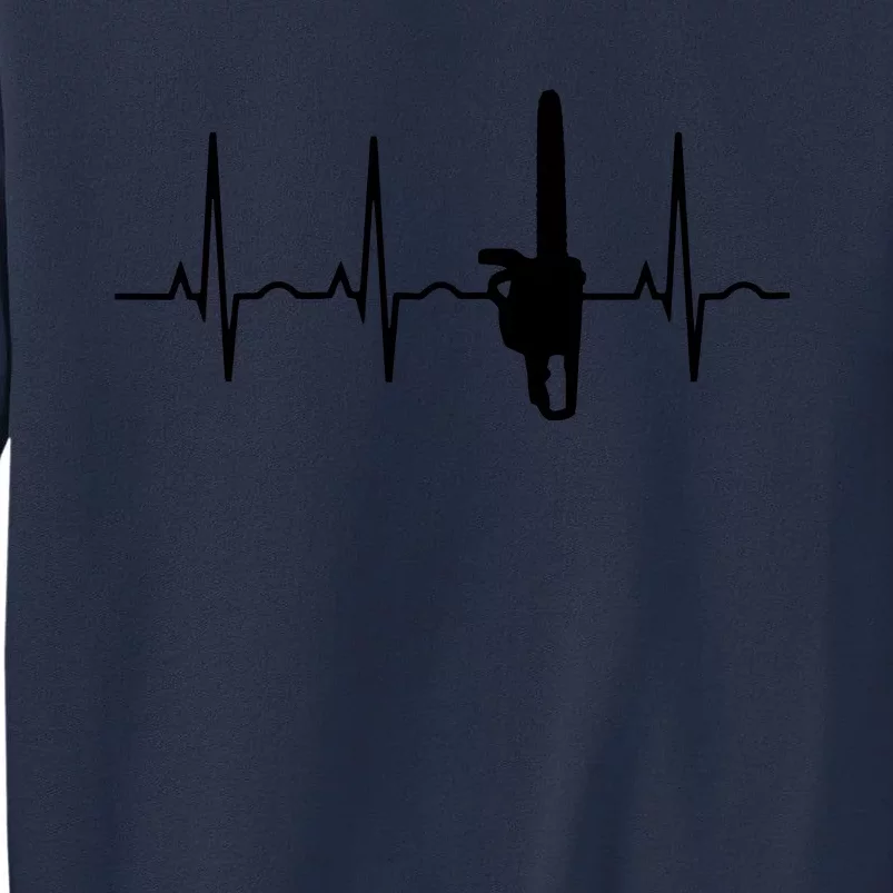 Lumberjack Chainsaw Heartbeat For Arborists Sweatshirt