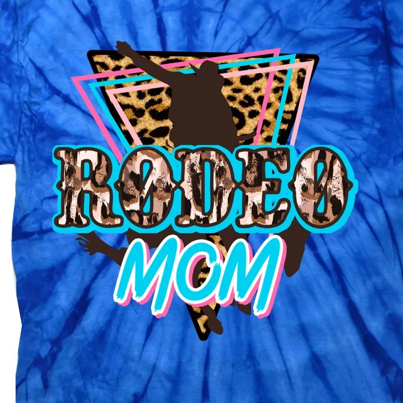 Leopard Cowgirl Horsing Rodeo Mom Western Country Cowboy Gift Tie-Dye T-Shirt