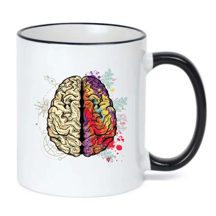 Logical Creative Human Brain Black Color Changing Mug