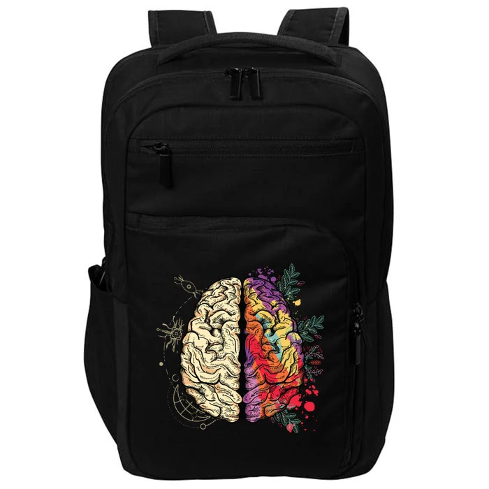 Logical Creative Human Brain Impact Tech Backpack