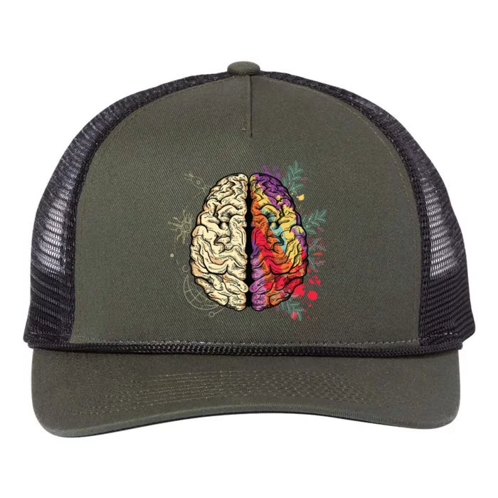 Logical Creative Human Brain Retro Rope Trucker Hat Cap